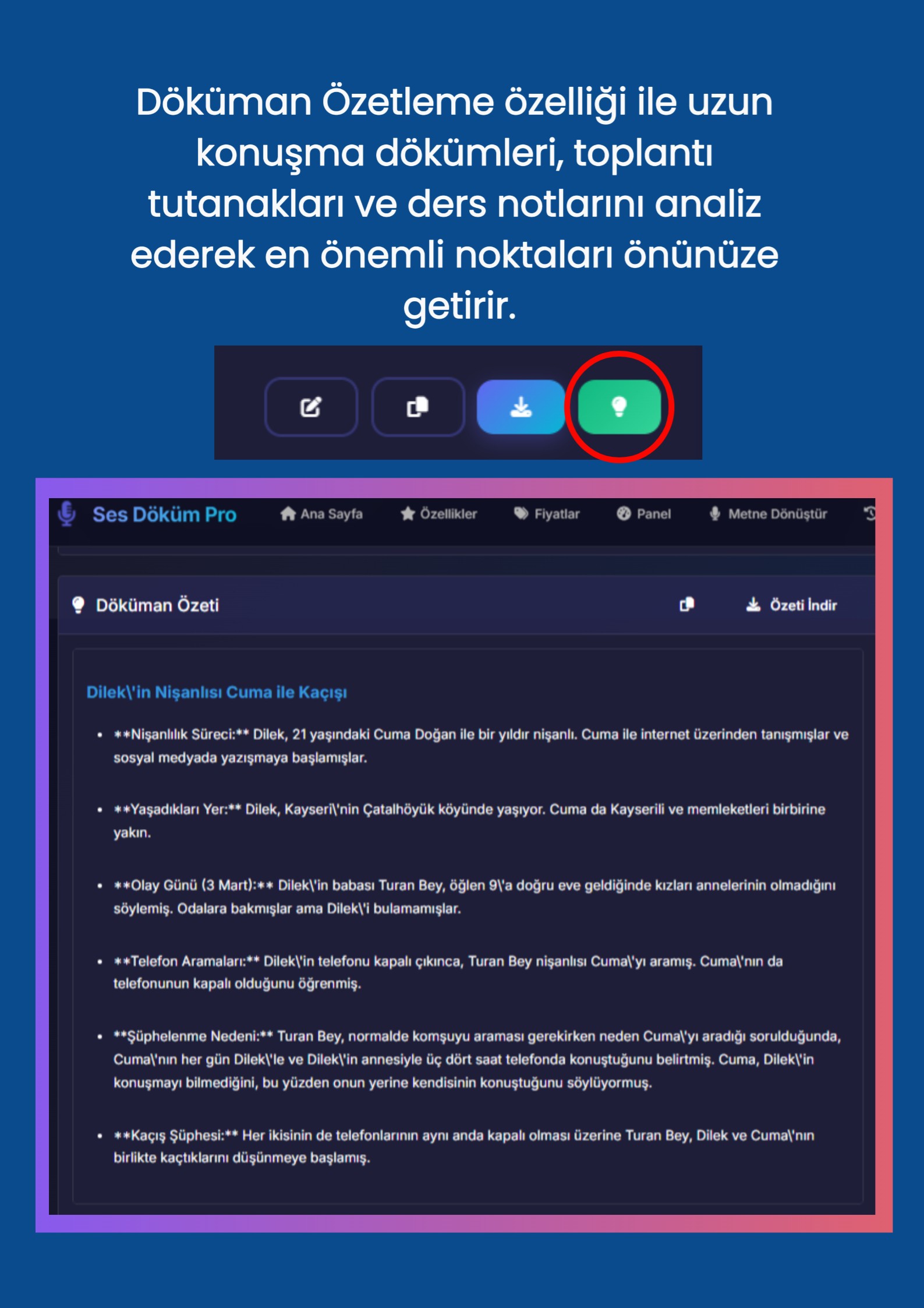 Ses Döküm Pro Özellik 2